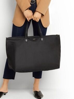 Tumi Voyageur Just In Case Packable Nylon Gray Tote With Zip Pouch